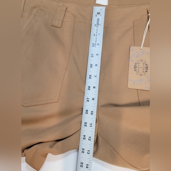 MASON & BELLE JOY Stretch High Rise Wide Leg Pant Women's Size 14/ 32-in - Picture 7 of 10